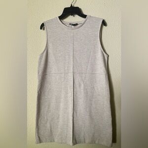 Zara Women’s Light Beige Ribbed Dress - Size Large